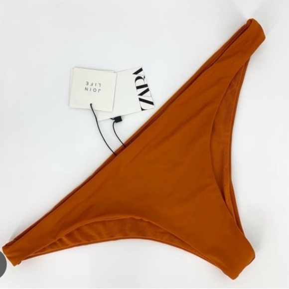3/30 Zara rust Teeny cheeky bikini size Large new - Picture 3 of 5